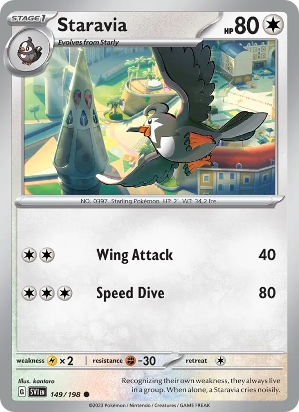 Staravia 149/198 — Scarlet & Violet