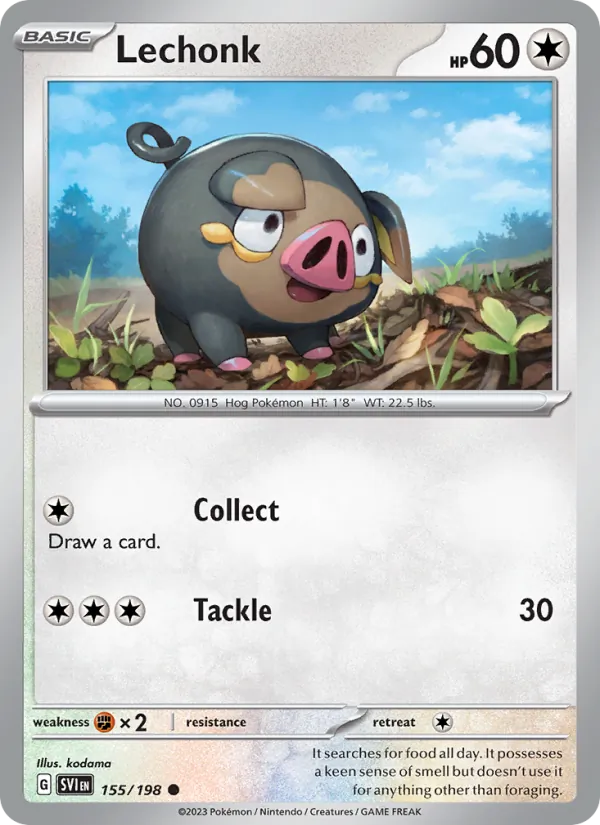 Lechonk 155/198 — Scarlet & Violet
