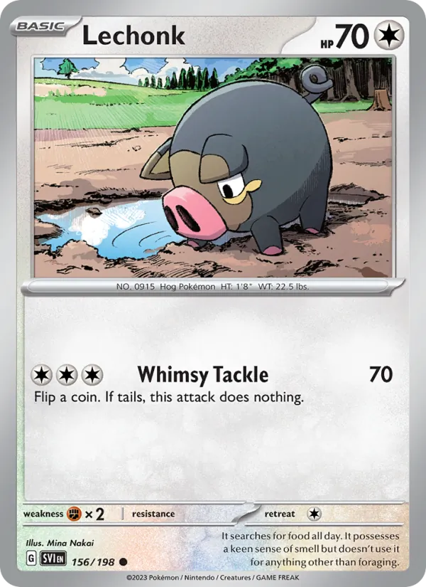 Lechonk 156/198 — Scarlet & Violet