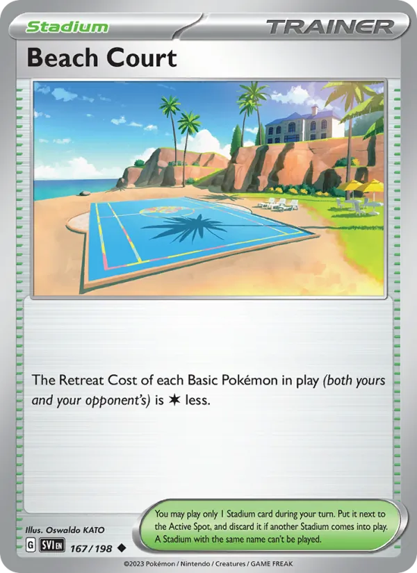 Beach Court 167/198 — Scarlet & Violet