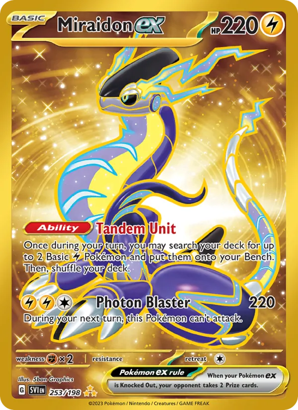Miraidon ex 253/198 — Scarlet & Violet