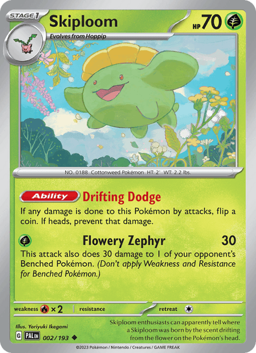 Skiploom 002/193 — Paldea Evolved