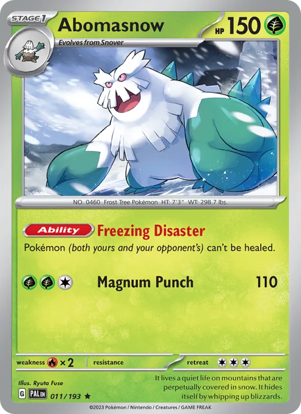 Abomasnow 011/193 — Paldea Evolved
