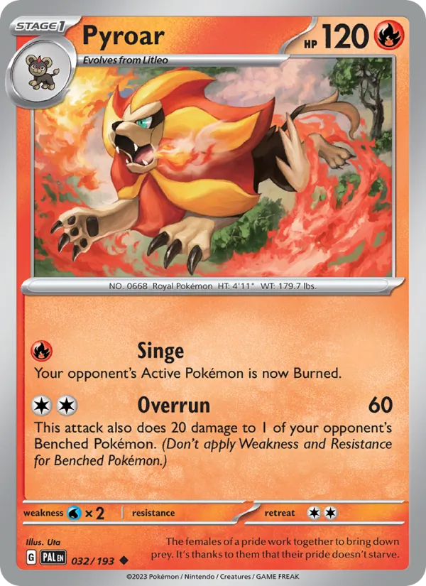 Pyroar 032/193 — Paldea Evolved