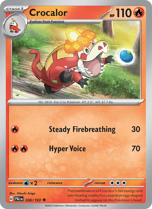 Crocalor 036/193 — Paldea Evolved