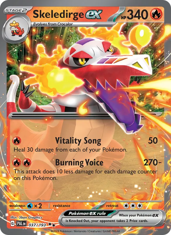 Skeledirge ex 037/193 — Paldea Evolved
