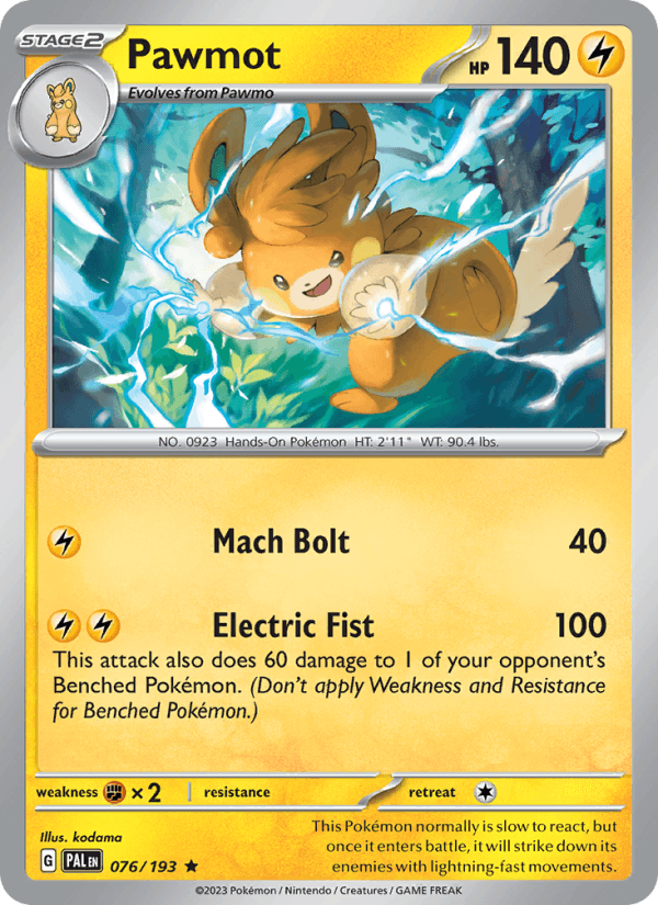 Pawmot 076/193 — Paldea Evolved