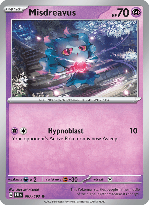 Misdreavus 087/193 — Paldea Evolved