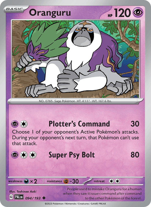 Oranguru 094/193 — Paldea Evolved