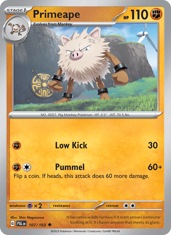 Primeape 107/193 — Paldea Evolved