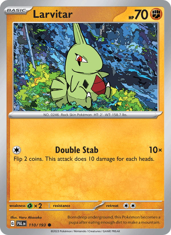 Larvitar 110/193 — Paldea Evolved