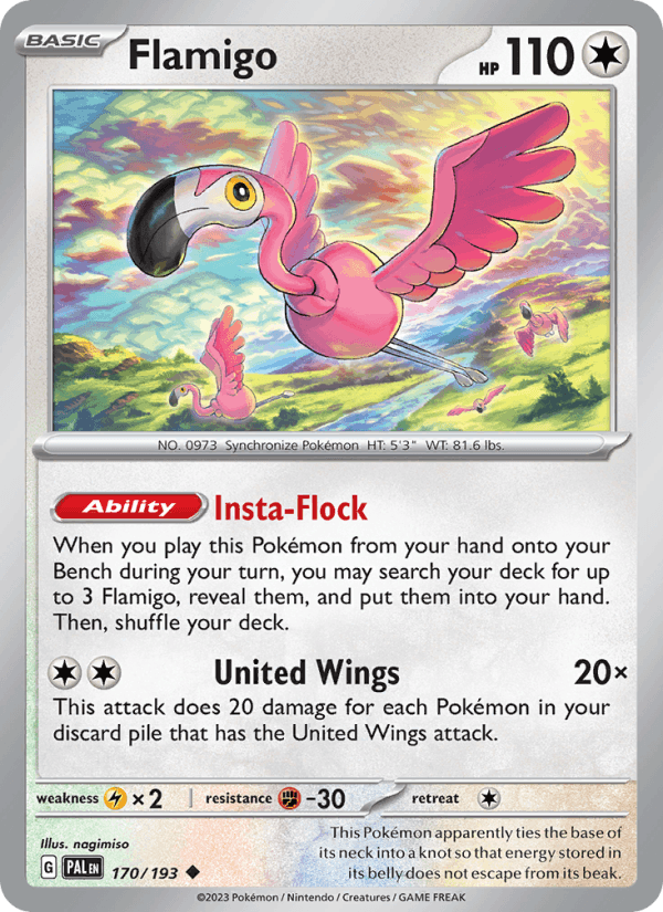 Flamigo 170/193 — Paldea Evolved