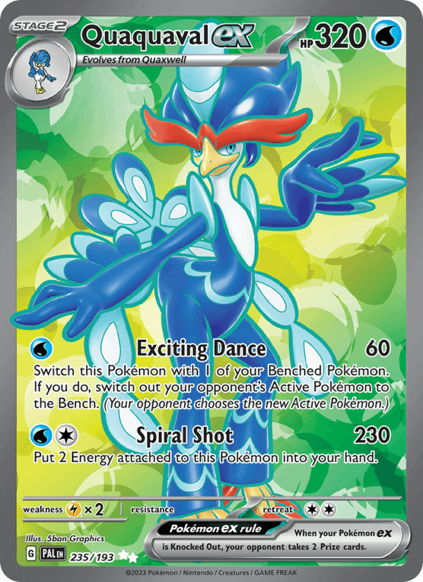 Quaquaval ex 235/193 — Paldea Evolved