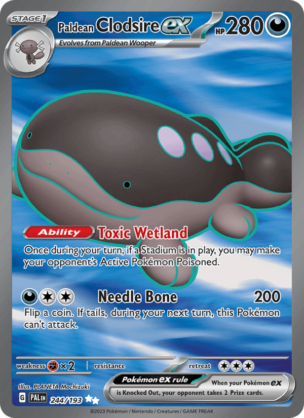 Paldean Clodsire ex 244/193 — Paldea Evolved