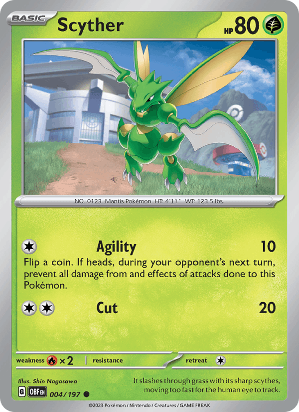Scyther 004/197 — Obsidian Flames