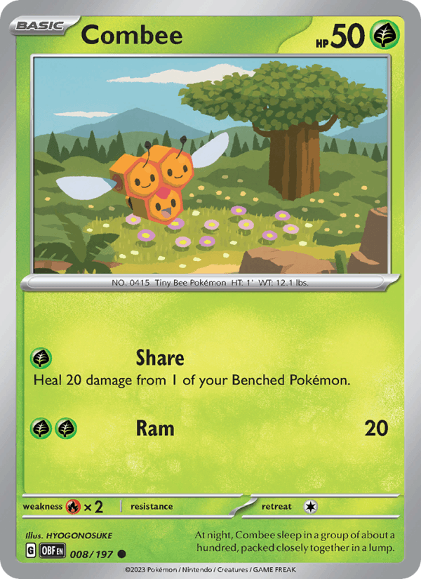 Combee 008/197 — Obsidian Flames