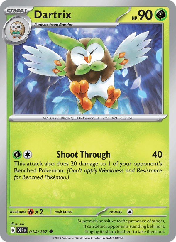 Dartrix 014/197 — Obsidian Flames