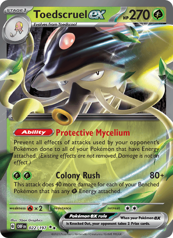 Toedscruel ex 022/197 — Obsidian Flames