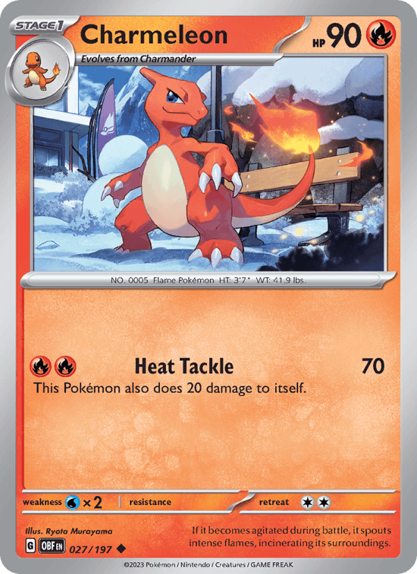 Charmeleon 027/197 — Obsidian Flames