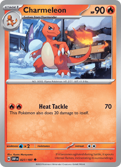 Charmeleon 027/197 — Obsidian Flames