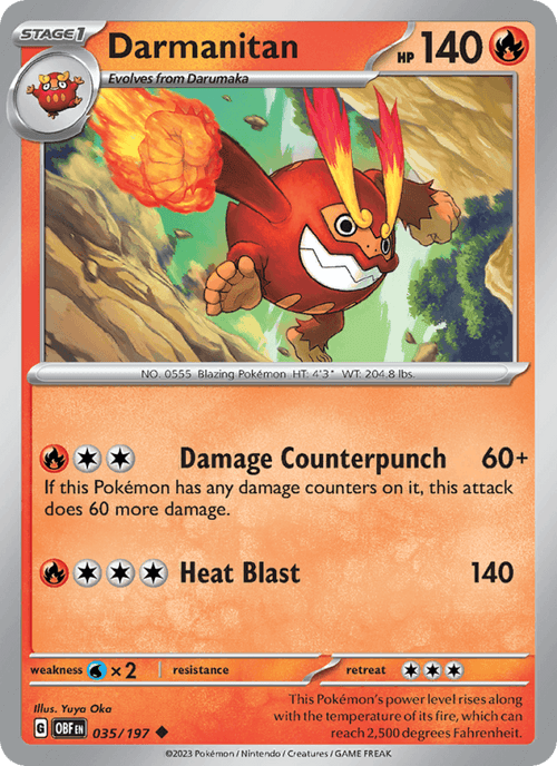 Darmanitan 035/197 — Obsidian Flames