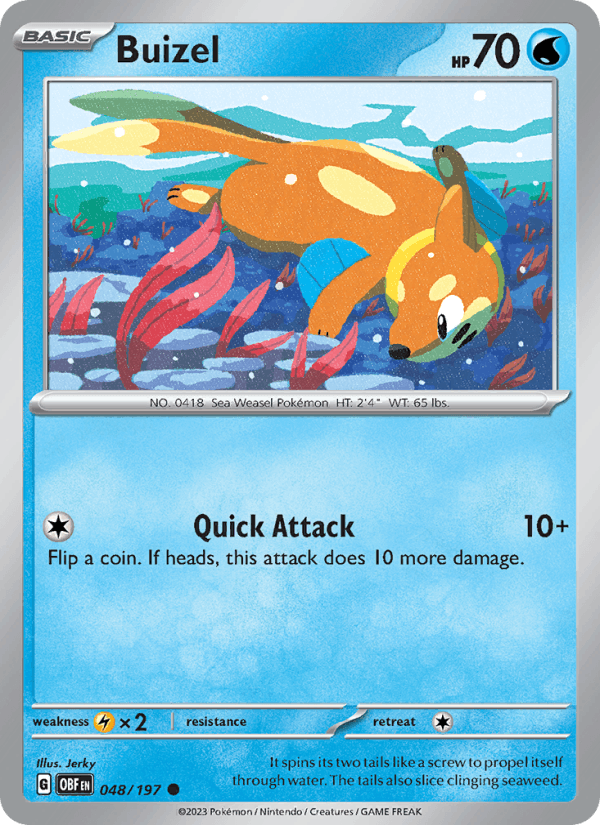 Buizel 048/197 — Obsidian Flames