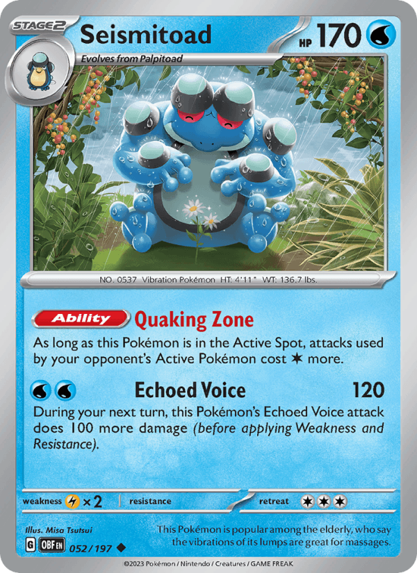 Seismitoad 052/197 — Obsidian Flames
