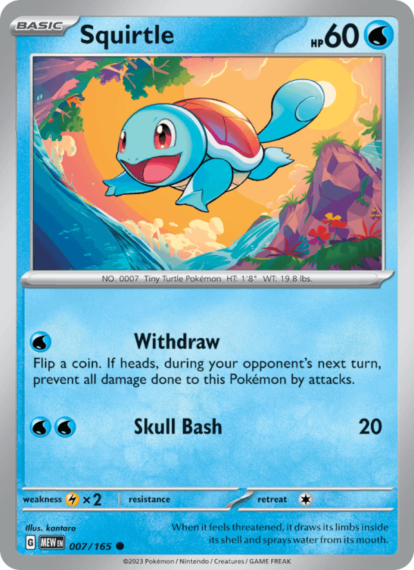 Squirtle 007/165 — 151