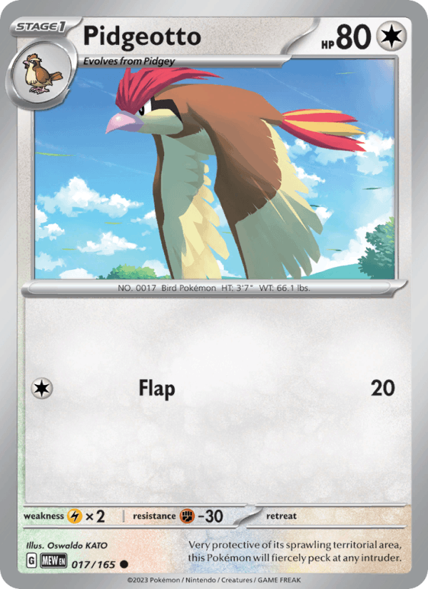 Pidgeotto 017/165 — 151