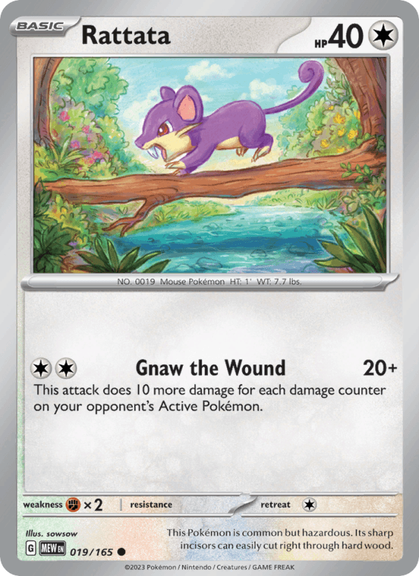 Rattata 019/165 — 151