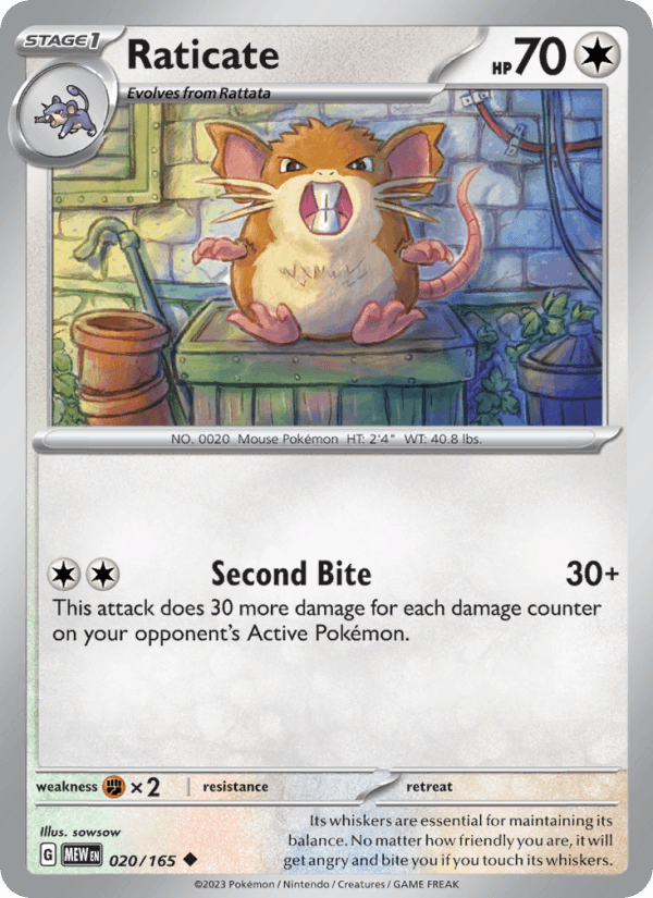 Raticate 020/165 — 151