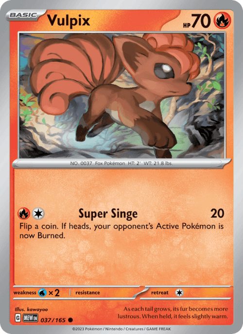 Vulpix 037/165 — 151