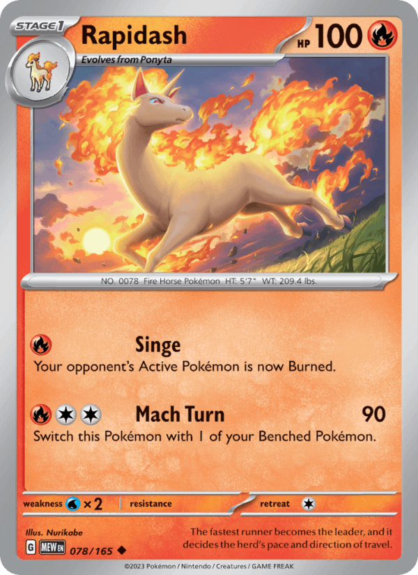 Rapidash 078/165 — 151