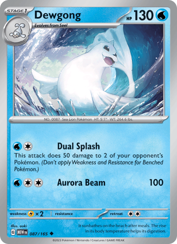Dewgong 087/165 — 151