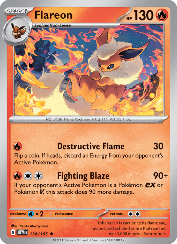 Flareon 136/165 — 151