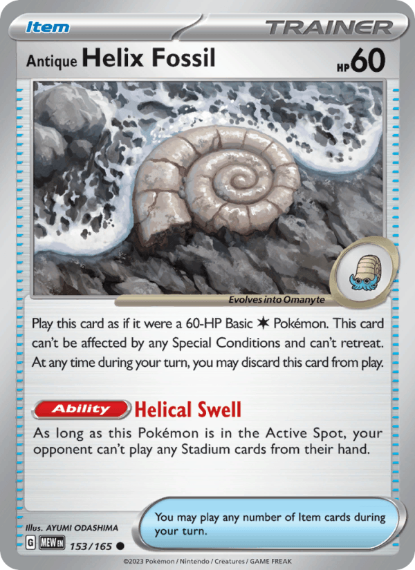 Antique Helix Fossil 153/165 — 151
