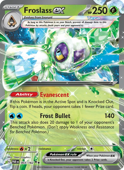 Froslass ex 003/182 — Paradox Rift
