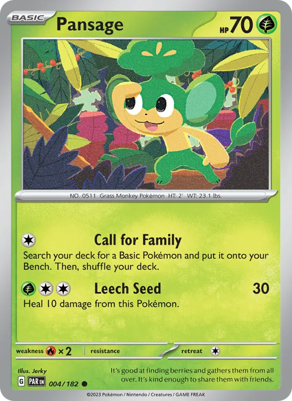 Pansage 004/182 — Paradox Rift