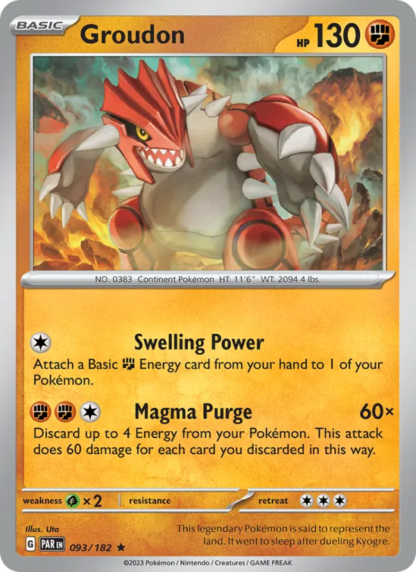 Groudon 093/182 — Paradox Rift