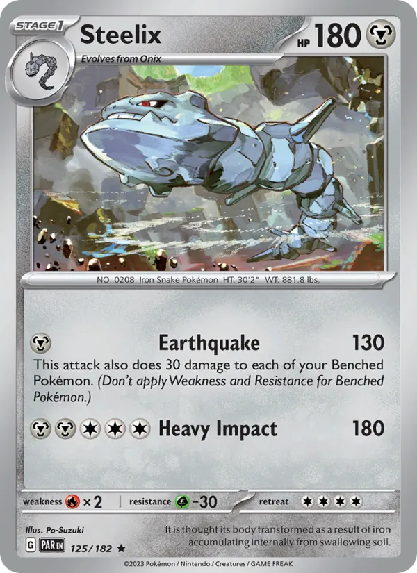 Steelix 125/182 — Paradox Rift