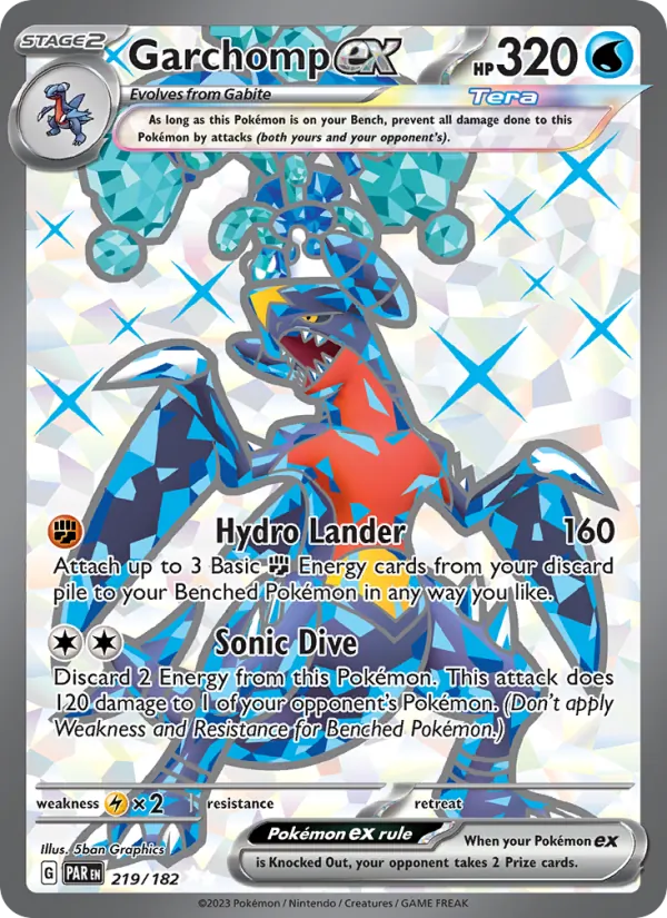 Garchomp ex 219/182 — Paradox Rift