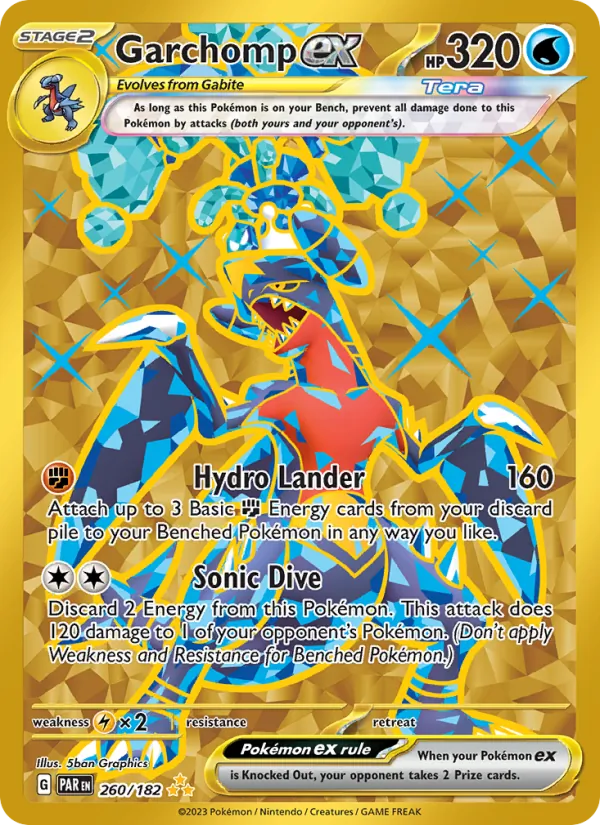 Garchomp ex 260/182 — Paradox Rift