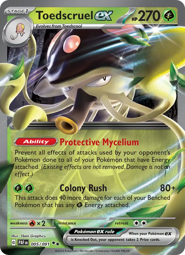 Toedscruel ex 005/91 — Paldean Fates