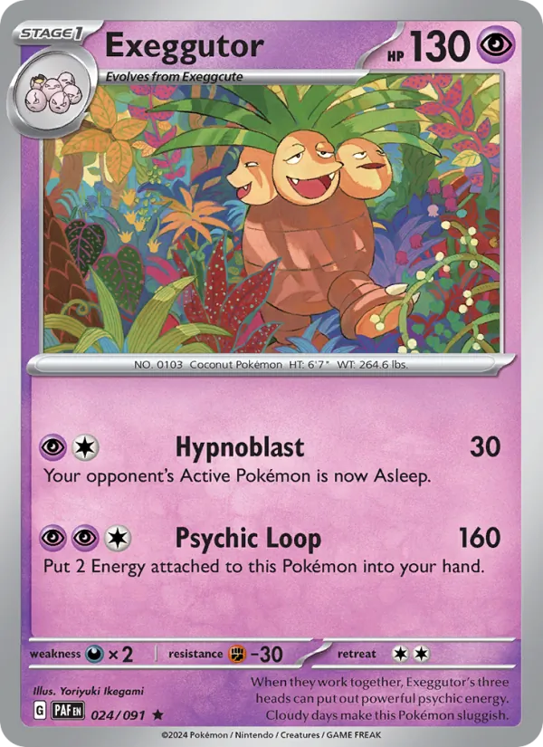 Exeggutor 024/91 — Paldean Fates
