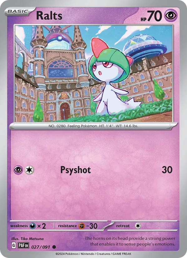 Ralts 027/91 — Paldean Fates