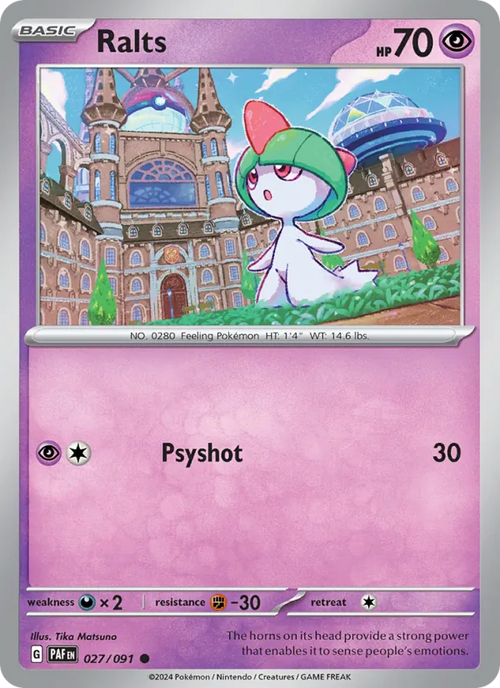 Ralts 027/91 — Paldean Fates
