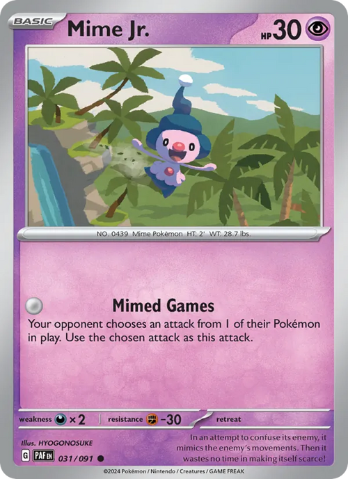 Mime Jr. 031/91 — Paldean Fates
