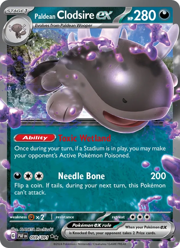 Paldean Clodsire ex 059/91 — Paldean Fates