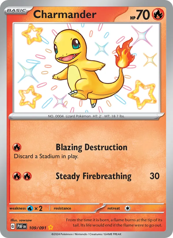 Charmander 109/91 — Paldean Fates