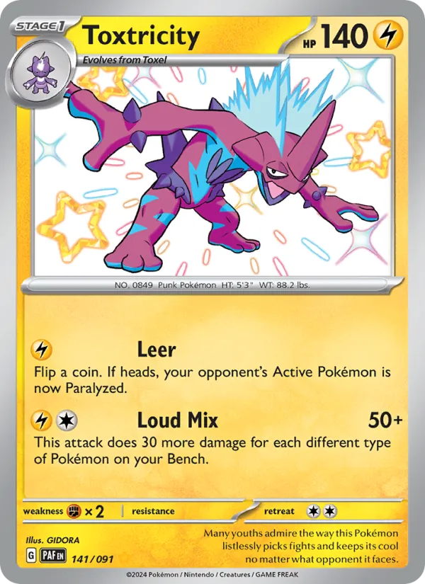 Toxtricity 141/91 — Paldean Fates